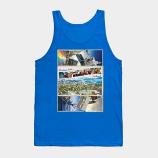 Greetings from Reykjavik in Iceland Vintage style retro souvenir Tank Top